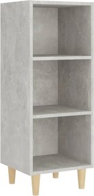 vidaXL betonszürke szerelt fa tálalószekrény 34,5 x 32,5 x 90 cm