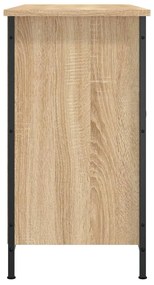 sonoma tölgy színű szerelt fa TV-szekrény 100 x 35 x 65 cm