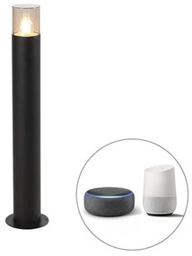 Okos álló kültéri lámpa fekete 70 cm, WiFi-vel P45 - Odense