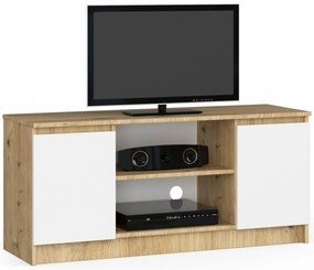 TV asztal Kapono (artisan tölgy  + fehér). Akció -13%. 1070712