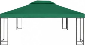 zöld csere pavilon ponyvatető 310 g / m² 3 x 4 m