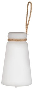 Fehér-barna LED asztali lámpa (magasság 20 cm) Bruno – Fischer & Honsel