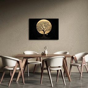 Kép – Fa arany teliholdban I. (70x50 cm)