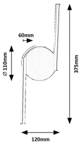 Rabalux 71122 - LED fali lámpa SABIRA LED/8W/230V 4000K