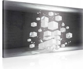 Vászonkép 60x40 kocka 3D absztrakt tér geometria modern minimalizmus