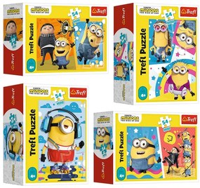 Mini puzzle - Minions - 4 db-os készlet
