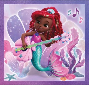 Disney Hercegnők Junior Ariel 3x48 db-os puzzle Clementoni
