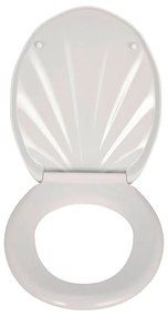 Premium Sea Shell fehér WC-ülőke, 45,5 x 38 cm - Wenko