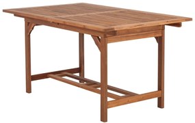 SOMERSET kihúzható asztal napernyő hellyel, 150-190x90 cm