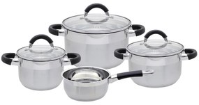 Elo 50904 Basic 4 részes rozsdamentes acéledénykészlet Black Steam