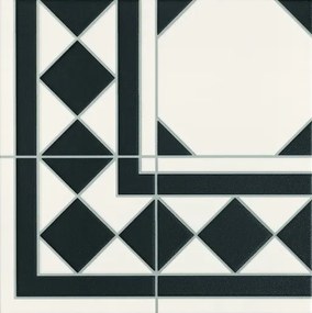 Padló Realonda Octagon black 33x33 cm matt OCTAGONRBK