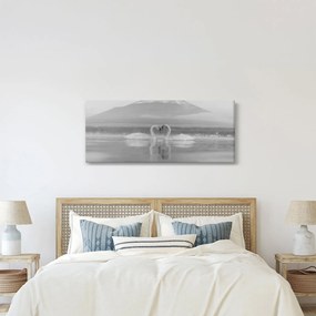 Kép - Szerelmes hattyúk (120x50 cm)