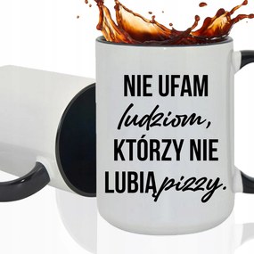Bögre Fehér XXL Beltéri Fekete Kerámia Vicces Kütyü Nem Bízom Az Emberekben