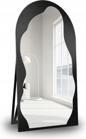 Auro II organikus álló tükör fekete Mdf keretben 60x170