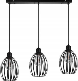 Mennyezeti Lámpa Lógó Csillár Hármas Loft Túlnyúlás Fém E27 Led