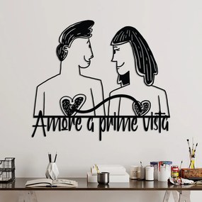 Amore fém fali dekoráció, 56×49 cm
