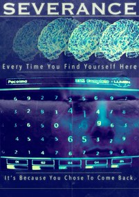 Poszter 21x30 cm A4 sorozat Severance Elválasztás Apple