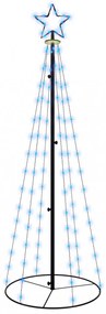 kúp alakú karácsonyfa 108 kék LED-del 70 x 180 cm