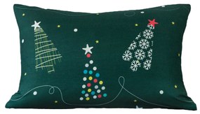 Mikroszálas párnahuzat CHRISTMAS DRIFT 50x70 cm, zöld