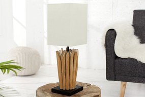 EUPHORIA fehér hordalékfa asztali lámpa