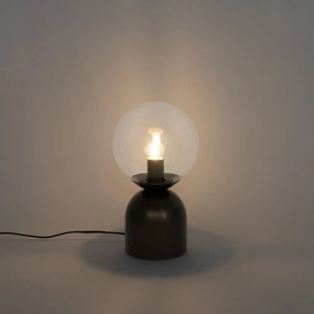 Hotel Chic asztali lámpa sötét bronz tiszta üveggel - Pallon Trend