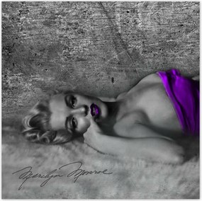 Poszterek 100x100 Lila Marilyn Monroe