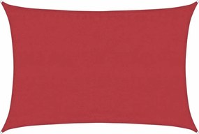 vidaXL piros HDPE napvitorla 160 g/m² 3,5 x 5 m