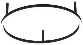 Ideal Lux - LED mennyezeti lámpa ORACLE SLIM, 29 W/230 V, 2700 K, Ø 50 cm, fekete