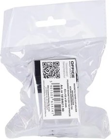 Gemkapocstartó, mágneses, négyszögletű, OFFICE PRODUCTS, átlátszó-fekete (D8461190)