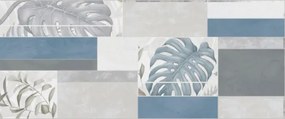 CM Ceramica Vanitosa Muretto Grigio/Azzuro dekorcsempe 25x60