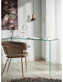 Üveg konzolasztal 40x125 cm Burano – Kave Home