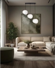 Fekete-fehér függőlámpa Stones – Candellux Lighting