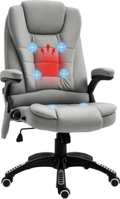 Vinsetto Irodai Szék Vibration Masszázzsal, Ergonomikus Íróasztali Szék Fűtéssel, Dönthető Funkcióval, Magasságbanállítható Vezetői Szék Távvezérlővel