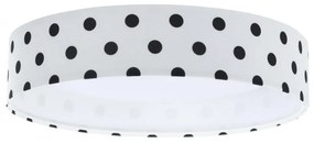 LED mennyezeti lámpa GALAXY KIDS LED/24W/230V pöttyös fehér/fekete