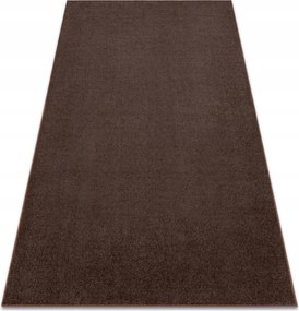 Sima Szőnyeg Egyszínű Gyerekszoba 100x250 cm Eton barna @154273