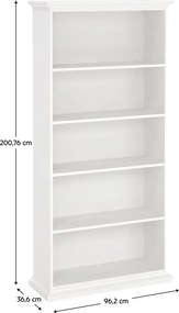 Polcos szekrény, fehér, PARIS 79864