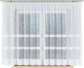 Viktória Jacquard függöny, egyenes, 410x160cm, fehér