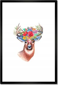 Poszterek keretben 40x60 Vidám szarvas
