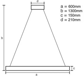 LED dimmelhető lámpa LED/40W/230V 3000-6500K arany + DO