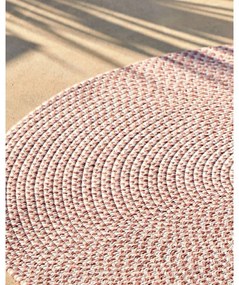 Rózsaszín kerek kültéri-beltéri szőnyeg újrahasznosított szálakból ø 150 cm Rodhe – Kave Home