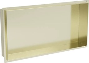 Mexen X-Wall-NR fül nélküli fülke polc, 60 x 30 cm, arany kefélt - 1951603010