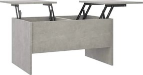 vidaXL betonszürke szerelt fa dohányzóasztal 80 x 50 x 42,5 cm