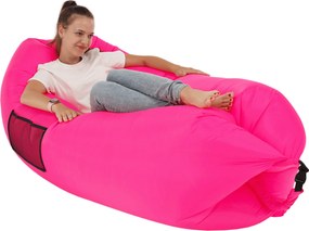 Felfújható babzsák/lazy bag, rózsaszín, LEBAG