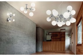 Ideal Lux - Felületre szerelt csillár NODI 5xE14/28W/230V 50x55 cm fényes króm/fehér