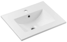 COMAD UM-2050RB DANCE 50 - Beépíthető mosdó 52x40 cm, kerámia, fényes fehér