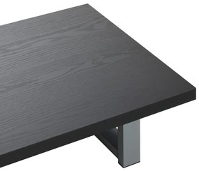 2-részes fekete kerámia fürdőszobai bútorszett