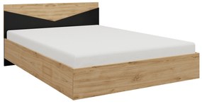 Franciaágy 145 cm Avain (tölgy + fekete). 1087303