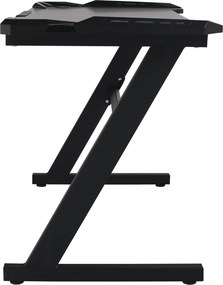 PC asztal/gamer asztal, fekete, JADIS