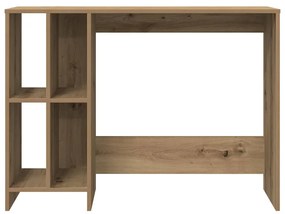 kézműves tölgy színű szerelt fa íróasztal 102,5 x 35 x 75 cm
