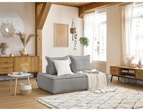 Világosszürke zsenília kanapé 175 cm Elisa – Bobochic Paris